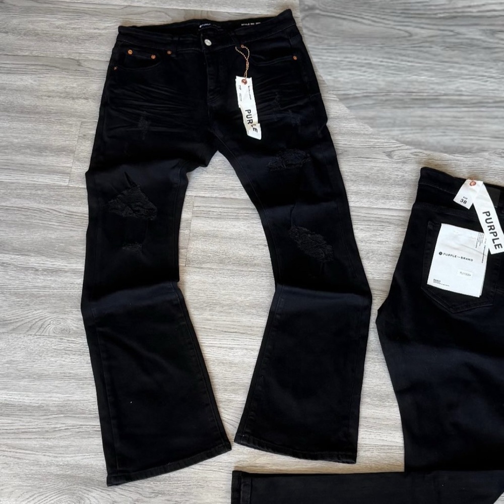 Purple Brand MENS Straight Leg Black Jeans